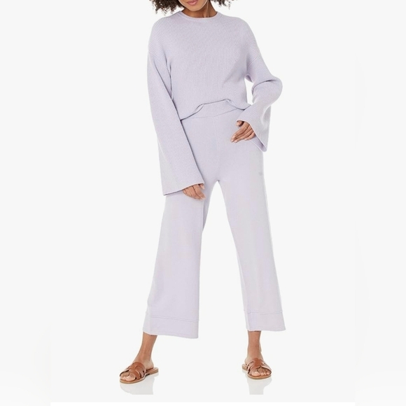 The Drop Women's Bernadette Pull-on Loose-fit Cropped Sweater Pant #1131 - Picture 6 of 10